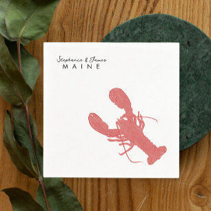Maine Lobster bröllop Cocktail napkin Pappersservett