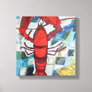 Maine Lobster Canvastryck