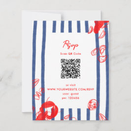 Maine Lobster Oysters Clams Öster Kusten Bröllop Inbjudningar