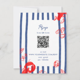 Maine Lobster Oysters Clams Öster Kusten Bröllop Inbjudningar