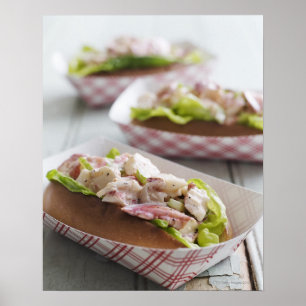 Maine Lobster Roll Poster