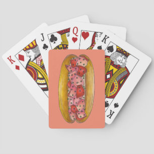 Maine Lobster Roll Sandwich Foodie Uppspelningskor Kortlek