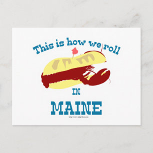 Maine Lobster Roll Vykort