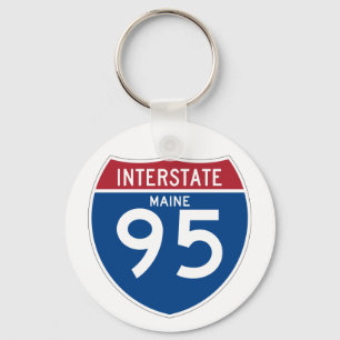 Maine MIG den Interstate huvudvägen I-95 skyddar Nyckelring