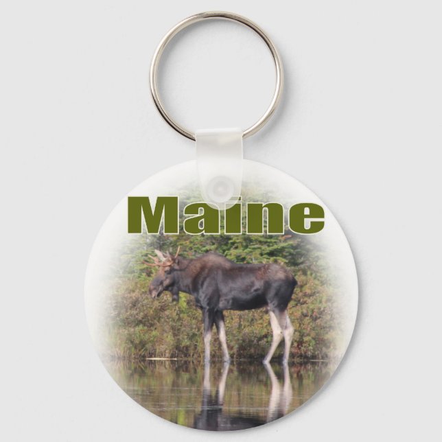 Maine Moose Nyckelring (Framsida)