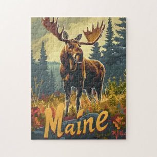 Maine Moose Vintage Pussel