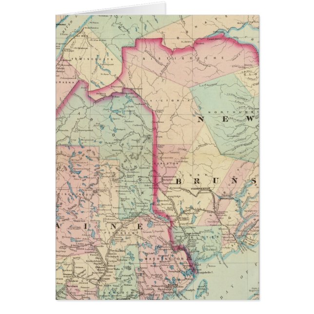 Maine, NB Hälsningskort (Framsidan)