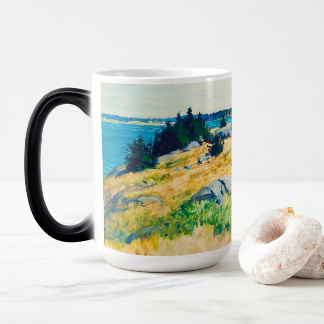 Maine-öarna av Newell Convers Wyeth Magisk Mugg (Med munk)