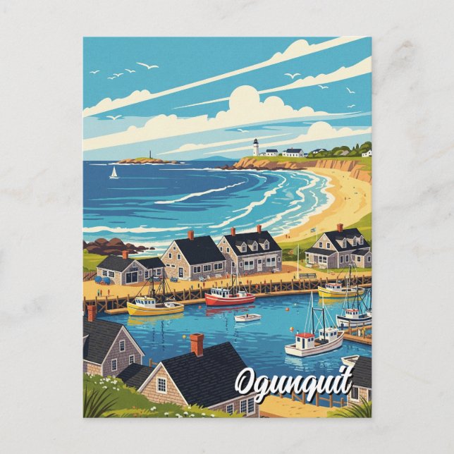 Maine Ogunquit Resa Vykort (Framsida)