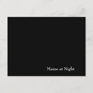 Maine på natten vykort