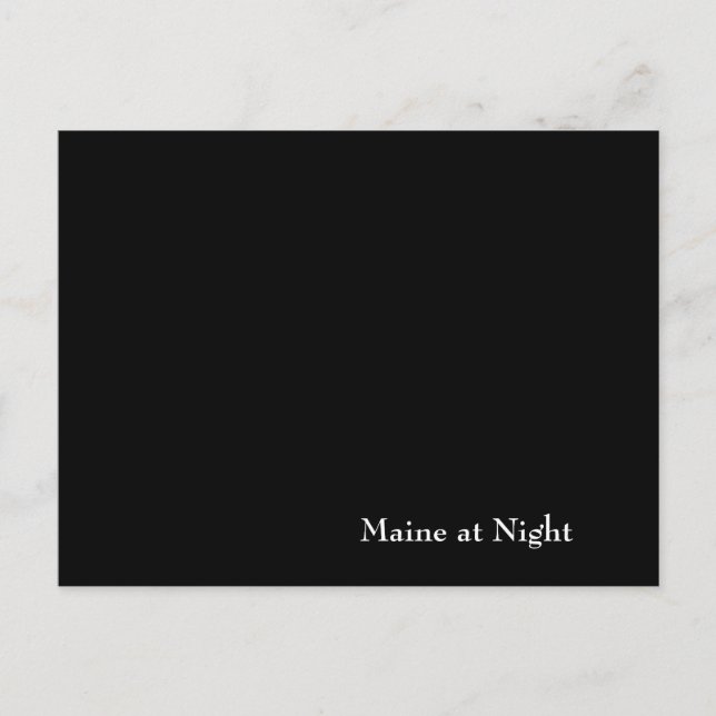 Maine på natten vykort (Framsida)