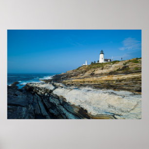 Maine, Pemaquid Point, Pemaquid Point fyr Poster