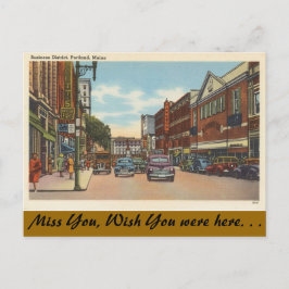 Maine, Portland, centrala Vykort