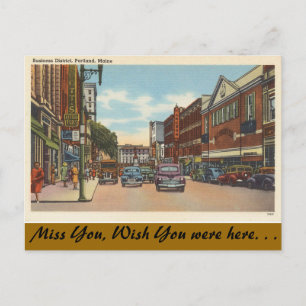 Maine, Portland, centrala Vykort