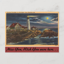 Maine, Portland Headlight, Cape Elisabeth Vykort