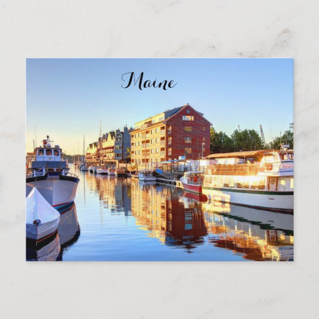 MAINE POSTCARD VYKORT (Framsida)