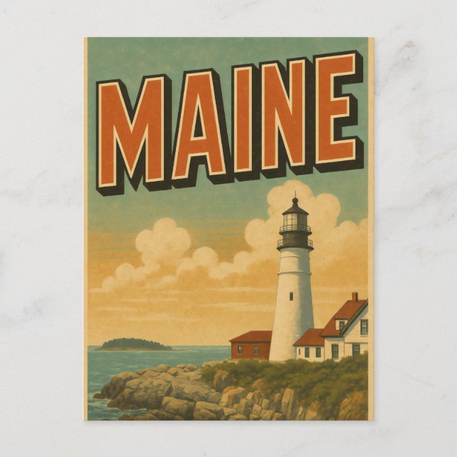 Maine Postcard Vykort (Framsida)