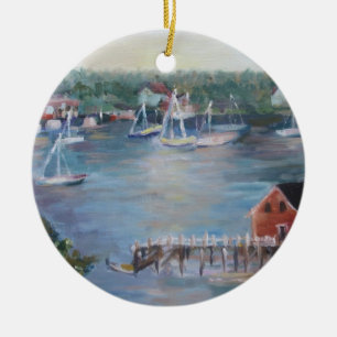Maine prydnad julgransprydnad keramik