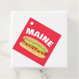 Maine Red Snapper Hotdog Portland ME Food Cookout Gåvor Etiketter