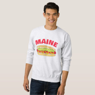 Maine Red Snapper Hotdog Portland ME Food Cookout Lång Ärmad Tröja