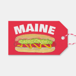 Maine Red Snapper Hotdog Portland ME Food Cookout Presentetikett
