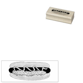 Maine Red Snapper Hotdog Portland ME Food Cookout Stämpel