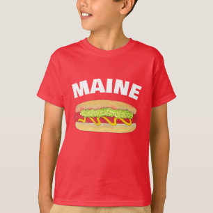 Maine Red Snapper Hotdog Portland ME Food Cookout T Shirt