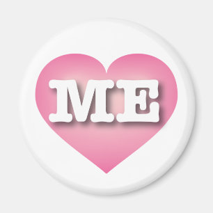 Maine Rosa Fade Heart - I kärlek ME Magnet