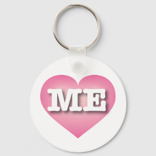 Maine Rosa Fade Heart - I kärlek ME Nyckelring