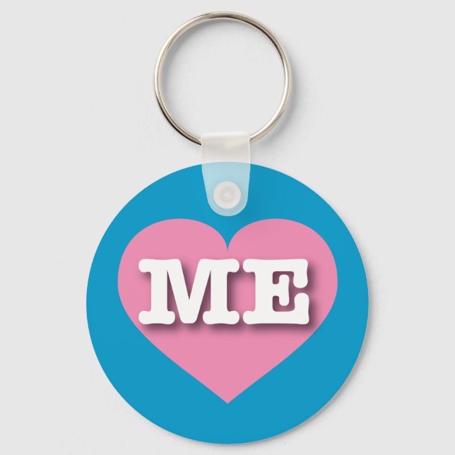 Maine Rosa Heart - I kärlek ME Nyckelring (Framsida)