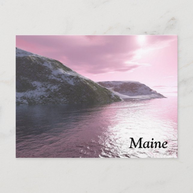 Maine Rosa Sunrise-vykort från Tamara Ward Vykort (Framsida)