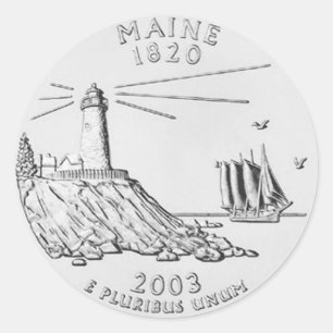 Maine Runt Klistermärke