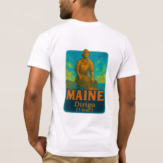 Maine:s livfulla konstnärliga T-shirt design!