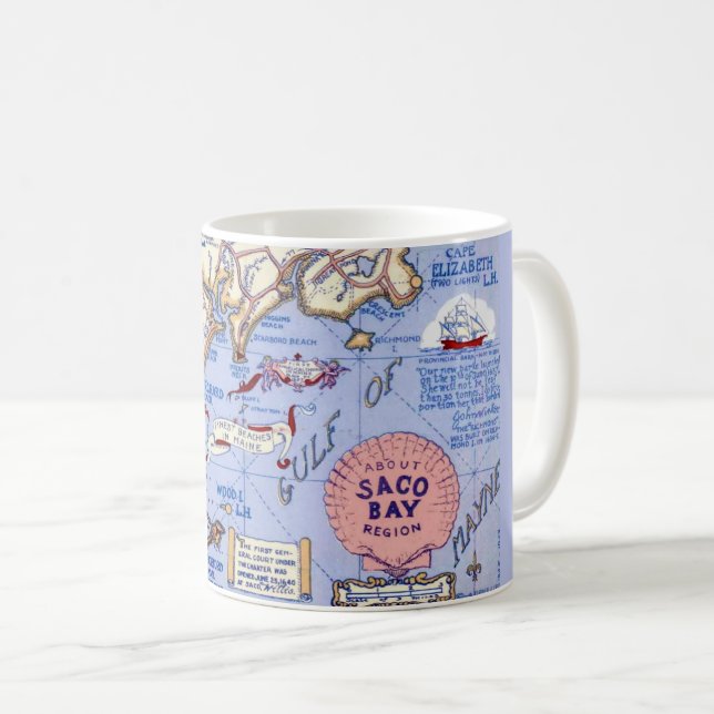 Maine - Saco Bay Mugg (Framsida höger)