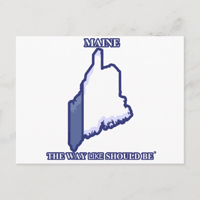 Maine, sättet som detta ska vara © Postcard Vykort (Framsida)