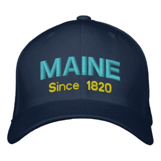 Maine sedan 1820 broderad keps