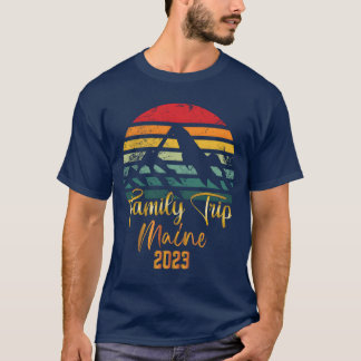 Maine Semester Camping Äventyr Familj Semester g T Shirt