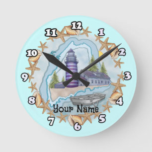 Maine Snäckas fyr klocka