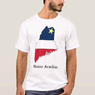 Maine som är acadian med text t shirt