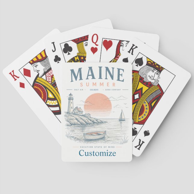 Maine  Sommar kul Thunder_Cove Casinokort (Baksidan)