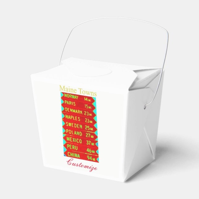 Maine Städer Sign Thunder_Cove Presentaskar (Framsidan Sidan)