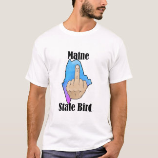 Maine State bird t-shirt mitten finger färg