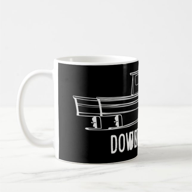 Maine State Downeaster Lobster FishBoat T Shir Kaffemugg (Vänster)