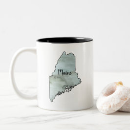 Maine State Illustration Två-Tonad Mugg