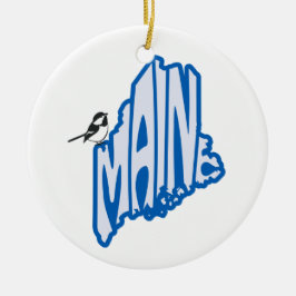 Maine State Julgran Ornament