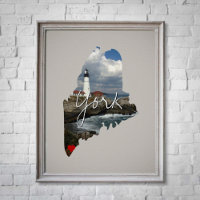 Maine State Photo infoga och namn