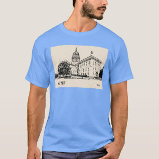 Maine State USA Oversized T Shirt