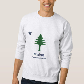 Maine statlig flagga sweatshirt