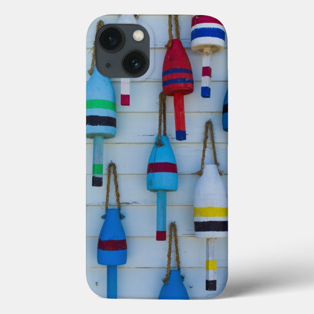 Maine, Stonington, dekorativa hummerbojar (Baksida)