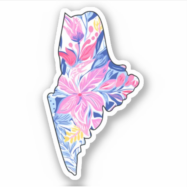 Maine - Summer Sticker - Lilly Inspired Klistermärken (Framsida)